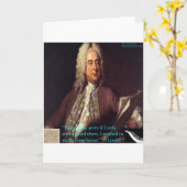 Handel Making People Better引用文・ギフト&カード カード (黄色い花)