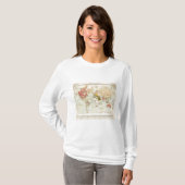 Handelsの植民地地図書の地図 Tシャツ (正面フル)