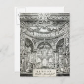 Handel's oratorioの入場チケット ポストカード (正面/裏面)