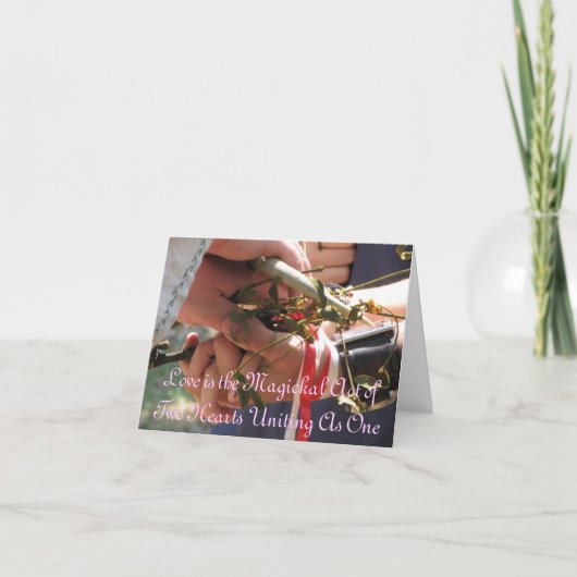 Handfastingか結婚式招待状 招待状 (正面)