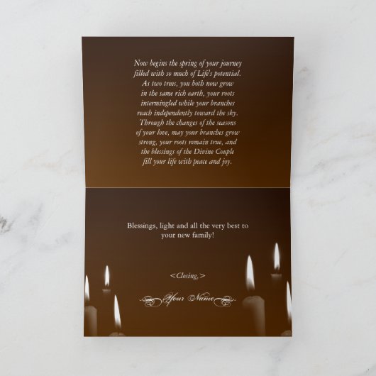 Handfastingのおめでとう カード (内部)