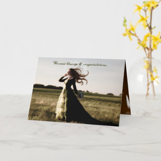 Handfastingのおめでとう カード (黄色い花)