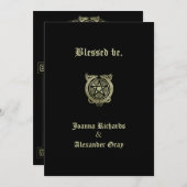 Handfastingの招待状 招待状 (正面/裏面)