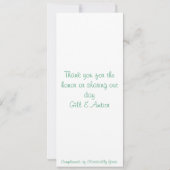 Handfastingの招待状 招待状 (裏面)