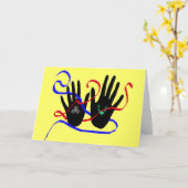 Handfastingの挨拶 カード (黄色い花)