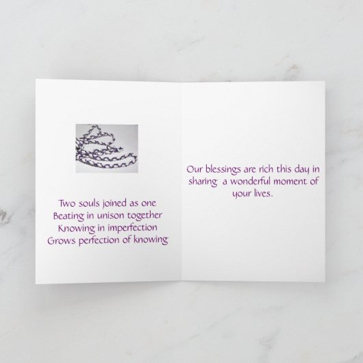 Handfastingカード カード (内部)