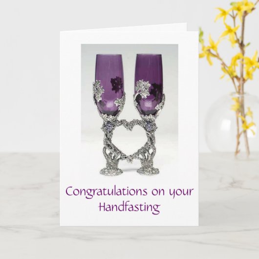 Handfastingカード カード (黄色い花)