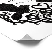 Handfasting証明書ポスター – Raven Love ポスター (角)