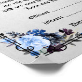 Handfasting Poster - Fantasy Ravens Blue  ポスター (角)