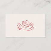 Handgezeichnete Vintage Französische Rote Hochzeit エンクロージャーカード (裏面)