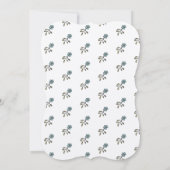 Handgezeichnetes Blumenbouquet 招待状 (裏面)