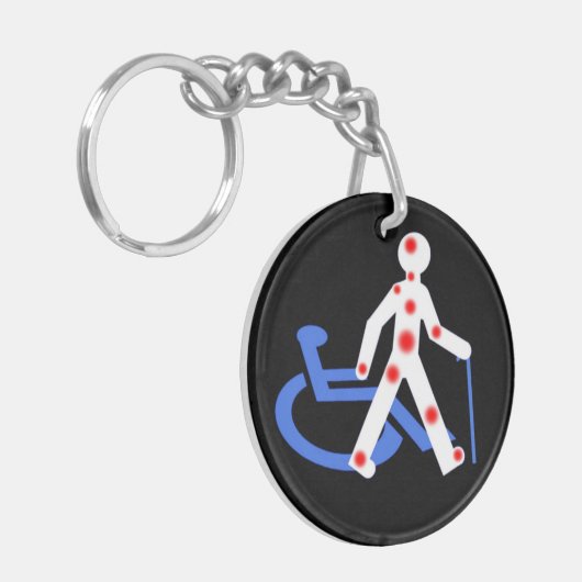 Handicap invisible / Visible  キーホルダー (正面左)