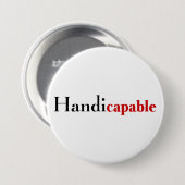 Handicapable 缶バッジ (正面&裏面)