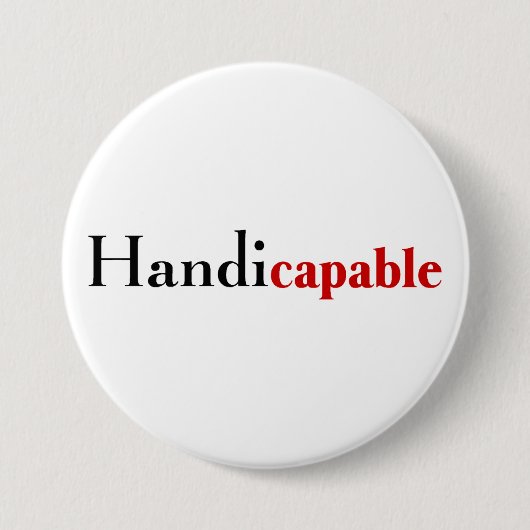 Handicapable 缶バッジ (正面)