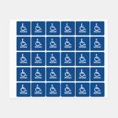 Handicapped Wheelchair ラベル (シート)