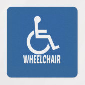 Handicapped Wheelchair ラベル (デザイン1)
