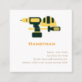 handiman services editable business card 予約カード (正面)