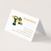 handiman services editable business card 名刺 (正面)