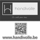 Handivoile promotional sticker シール (正面)