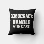 Handle Democracy With Care クッション (裏面)