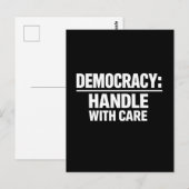 Handle Democracy With Care ポストカード (正面/裏面)