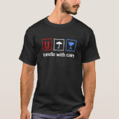 Handle With Care Caution Fragile Human Being 2 Tシャツ (正面)