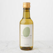 Handle With Care Sage Artisan Fragile Custom Label ワインラベル (正面)