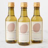 Handle With Care Terracotta Artisan Custom Label  ワインラベル (ボトル)