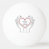 Handle With Love 卓球ボール (正面)