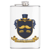 Handlebar Moustache Gentleman's Flask フラスク (正面)