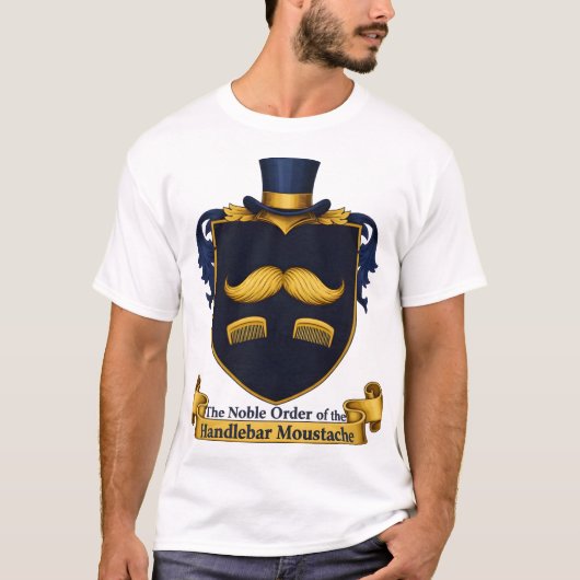 Handlebar Moustache Gentleman's T-Shirt Tシャツ (正面)