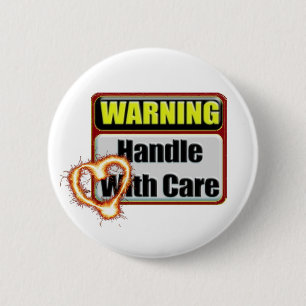 HandleWithCareボタン 缶バッジ