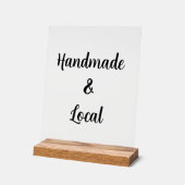 Handmade and Local Craft Fair Table アクリルサイン (傾斜)