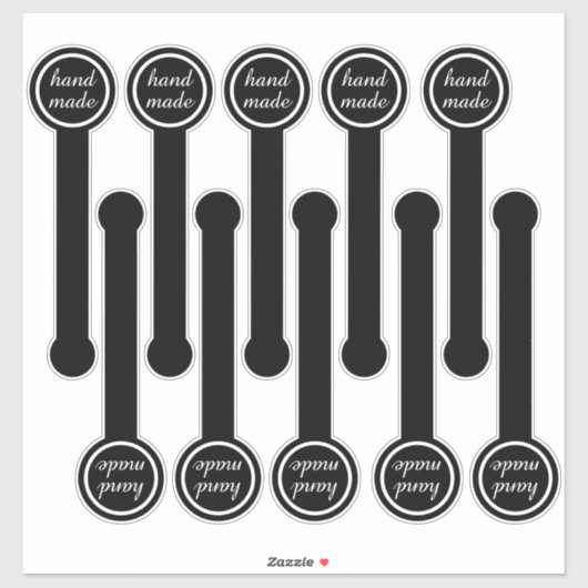 Handmade Black & Pudding Sealing シール (シート)