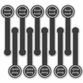 Handmade Black & Pudding Sealing シール (正面)