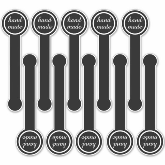 Handmade Black & Pudding Sealing シール (正面)