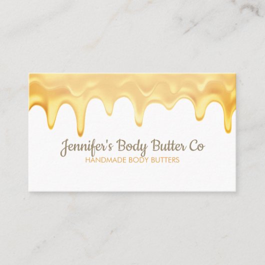 Handmade Body Butter Business Drip 名刺 (正面)