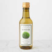 Handmade Botanical Seaweed Illustration Label ワインラベル (正面)