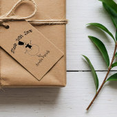 Handmade by Christmas Snowman Stamp セルフインキングスタンプ