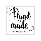 Handmade By Script | Heart Needle Calligraphy  ラバースタンプ (インプリント)