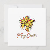 Handmade Christmas Card with Star Graphic シーズンカード (正面)
