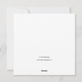 Handmade Christmas Card with Star Graphic シーズンカード (裏面)