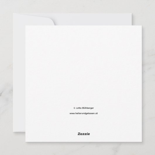 Handmade Christmas Card with Star Graphic シーズンカード (裏面)