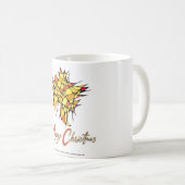 Handmade Christmas Cup with Star Graphic コーヒーマグカップ (正面右)