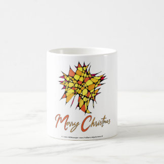 Handmade Christmas Cup with Star Graphic コーヒーマグカップ