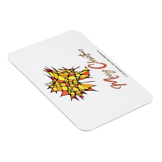 Handmade Christmas Magnet with Star Graphic マグネット (右側)