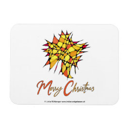 Handmade Christmas Magnet with Star Graphic マグネット