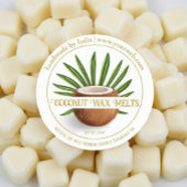Handmade Coconut Melts Round Sticker ラウンドシール