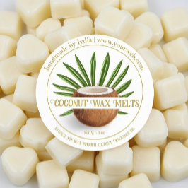 Handmade Coconut Melts Round Sticker ラウンドシール