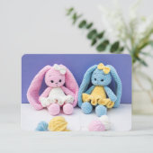 Handmade Crochet Bunnies – Soft Nursery Friends エンクロージャーカード (スタンド正面)
